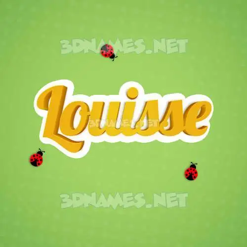 louisse in Ladybugs style - 3D name wallpaper louisse in Ladybugs style - 3D name wallpaper