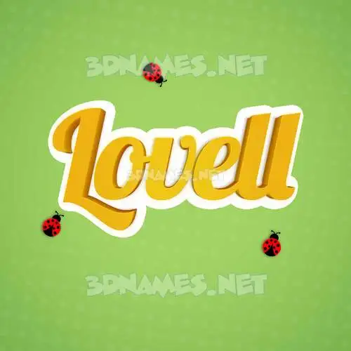 lovell in Ladybugs style - 3D name wallpaper lovell in Ladybugs style - 3D name wallpaper