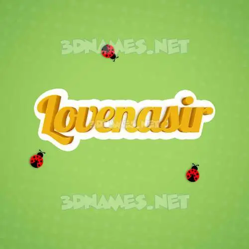 lovenasir in Ladybugs style - 3D name wallpaper lovenasir in Ladybugs style - 3D name wallpaper