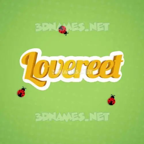 lovereet in Ladybugs style - 3D name wallpaper lovereet in Ladybugs style - 3D name wallpaper