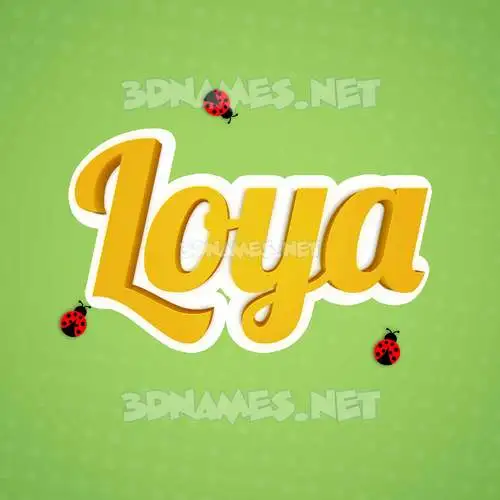 loya in Ladybugs style - 3D name wallpaper loya in Ladybugs style - 3D name wallpaper