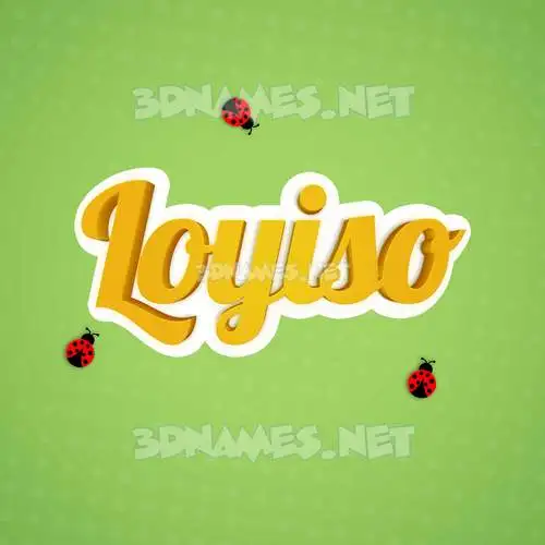 loyiso in Ladybugs style - 3D name wallpaper loyiso in Ladybugs style - 3D name wallpaper