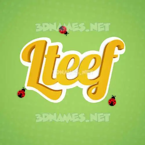 lteef in Ladybugs style - 3D name wallpaper lteef in Ladybugs style - 3D name wallpaper