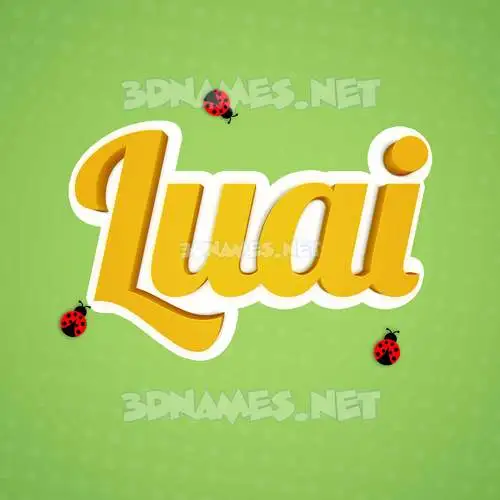 luai in Ladybugs style - 3D name wallpaper luai in Ladybugs style - 3D name wallpaper