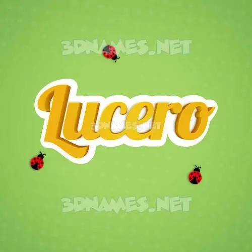 lucero in Ladybugs style - 3D name wallpaper lucero in Ladybugs style - 3D name wallpaper