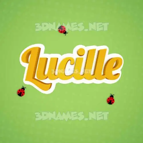 lucille in Ladybugs style - 3D name wallpaper lucille in Ladybugs style - 3D name wallpaper
