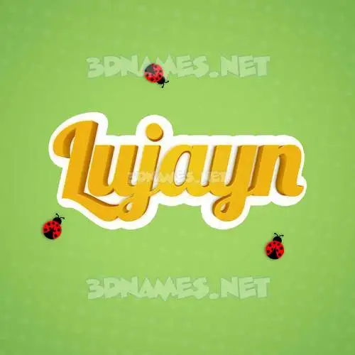 lujayn in Ladybugs style - 3D name wallpaper lujayn in Ladybugs style - 3D name wallpaper