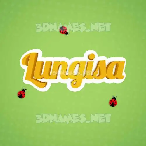 lungisa in Ladybugs style - 3D name wallpaper lungisa in Ladybugs style - 3D name wallpaper