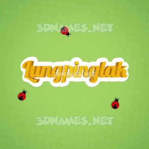 lungpinglak in Ladybugs style - 3D name wallpaper lungpinglak in Ladybugs style - 3D name wallpaper