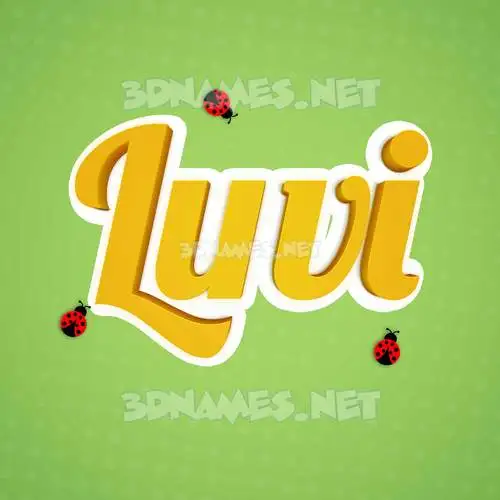 luvi in Ladybugs style - 3D name wallpaper luvi in Ladybugs style - 3D name wallpaper