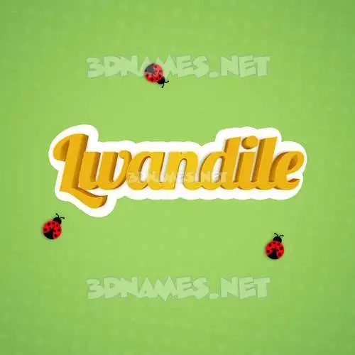 lwandile in Ladybugs style - 3D name wallpaper lwandile in Ladybugs style - 3D name wallpaper