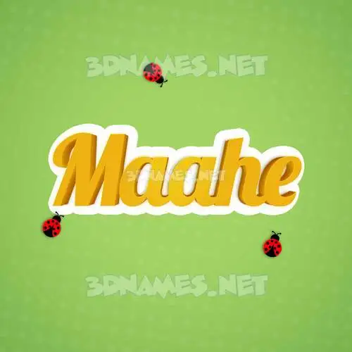 maahe in Ladybugs style - 3D name wallpaper maahe in Ladybugs style - 3D name wallpaper