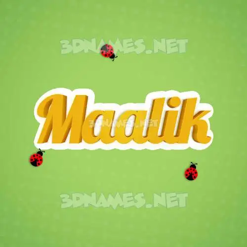 maalik in Ladybugs style - 3D name wallpaper maalik in Ladybugs style - 3D name wallpaper