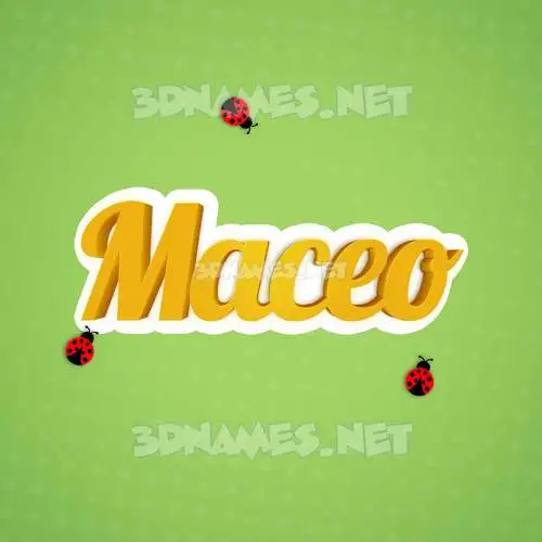 maceo in Ladybugs style - 3D name wallpaper maceo in Ladybugs style - 3D name wallpaper