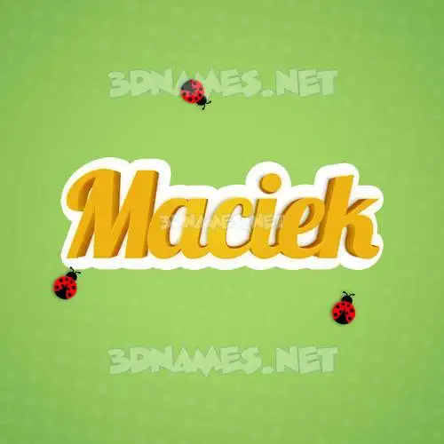 maciek in Ladybugs style - 3D name wallpaper maciek in Ladybugs style - 3D name wallpaper