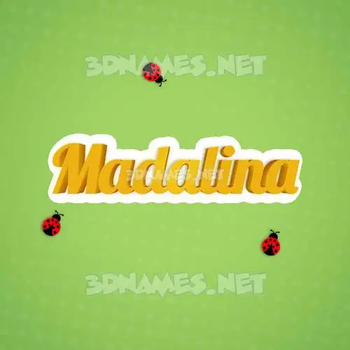 madalina in Ladybugs style - 3D name wallpaper madalina in Ladybugs style - 3D name wallpaper