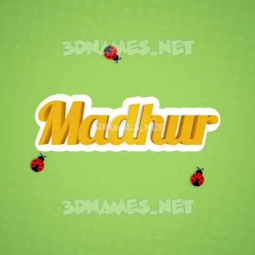 madhur in Ladybugs style - 3D name wallpaper madhur in Ladybugs style - 3D name wallpaper