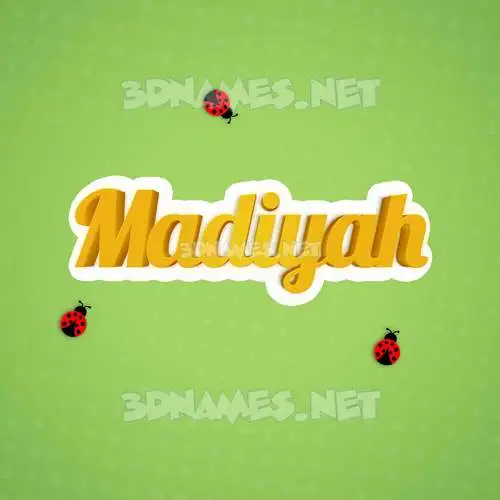 madiyah in Ladybugs style - 3D name wallpaper madiyah in Ladybugs style - 3D name wallpaper