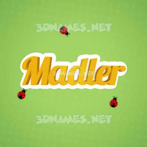 madler in Ladybugs style - 3D name wallpaper madler in Ladybugs style - 3D name wallpaper