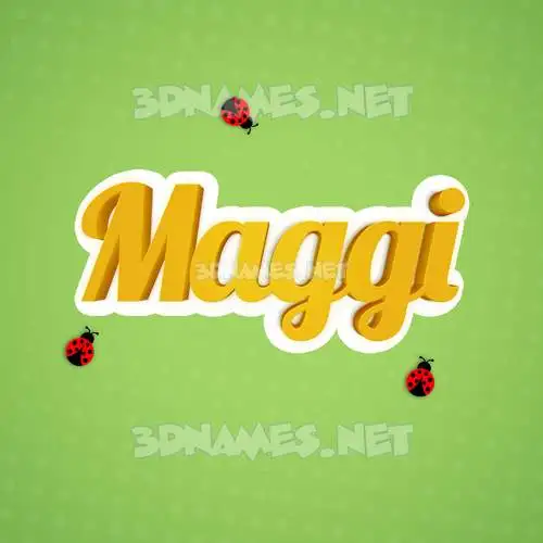 maggi in Ladybugs style - 3D name wallpaper maggi in Ladybugs style - 3D name wallpaper