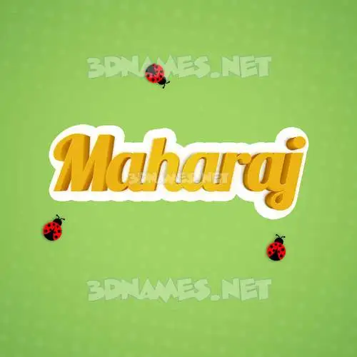 maharaj in Ladybugs style - 3D name wallpaper maharaj in Ladybugs style - 3D name wallpaper
