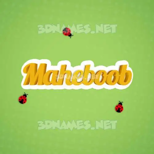 maheboob in Ladybugs style - 3D name wallpaper maheboob in Ladybugs style - 3D name wallpaper