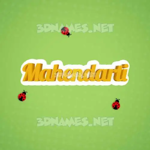 mahendarti in Ladybugs style - 3D name wallpaper