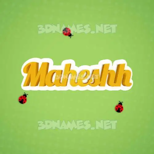 maheshh in Ladybugs style - 3D name wallpaper maheshh in Ladybugs style - 3D name wallpaper
