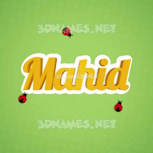 mahid in Ladybugs style - 3D name wallpaper mahid in Ladybugs style - 3D name wallpaper