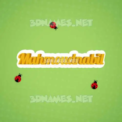 mahmoudnabil in Ladybugs style - 3D name wallpaper mahmoudnabil in Ladybugs style - 3D name wallpaper