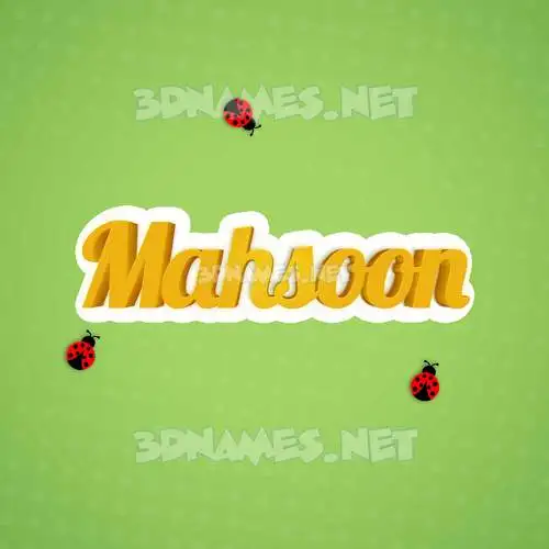mahsoon in Ladybugs style - 3D name wallpaper mahsoon in Ladybugs style - 3D name wallpaper