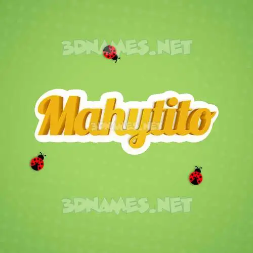 mahytito in Ladybugs style - 3D name wallpaper mahytito in Ladybugs style - 3D name wallpaper