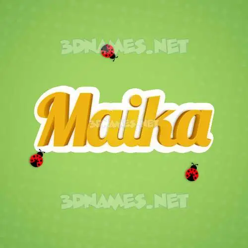 maika in Ladybugs style - 3D name wallpaper maika in Ladybugs style - 3D name wallpaper