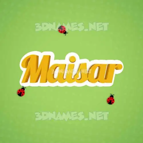 maisar in Ladybugs style - 3D name wallpaper maisar in Ladybugs style - 3D name wallpaper