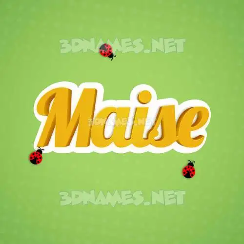 maise in Ladybugs style - 3D name wallpaper