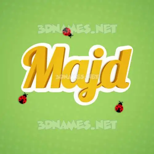 majd in Ladybugs style - 3D name wallpaper majd in Ladybugs style - 3D name wallpaper