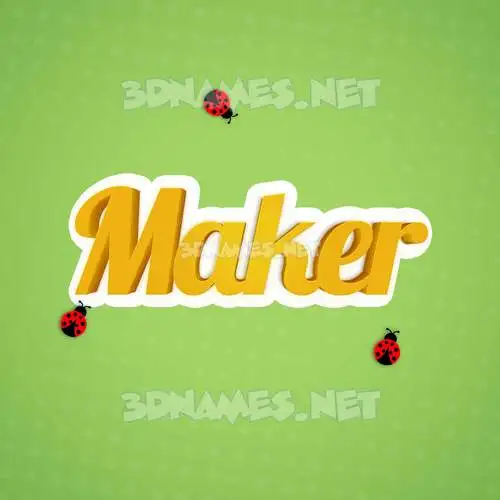 maker in Ladybugs style - 3D name wallpaper maker in Ladybugs style - 3D name wallpaper