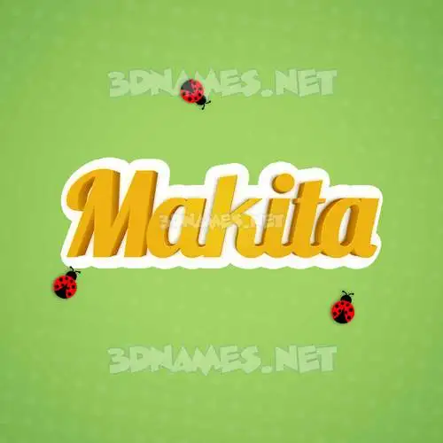 makita in Ladybugs style - 3D name wallpaper makita in Ladybugs style - 3D name wallpaper