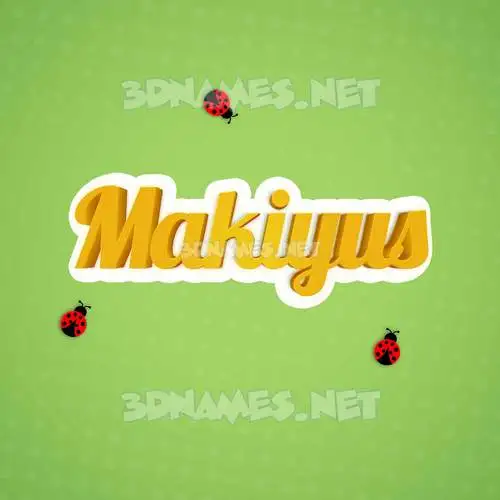makiyus in Ladybugs style - 3D name wallpaper makiyus in Ladybugs style - 3D name wallpaper