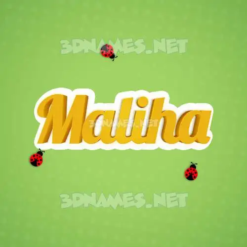 maliha in Ladybugs style - 3D name wallpaper maliha in Ladybugs style - 3D name wallpaper