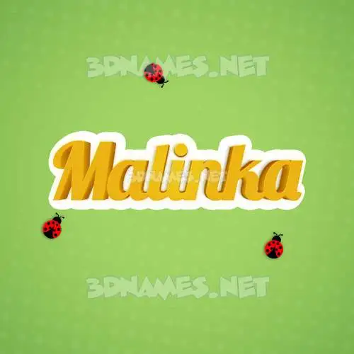 malinka in Ladybugs style - 3D name wallpaper malinka in Ladybugs style - 3D name wallpaper
