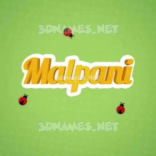 malpani in Ladybugs style - 3D name wallpaper malpani in Ladybugs style - 3D name wallpaper