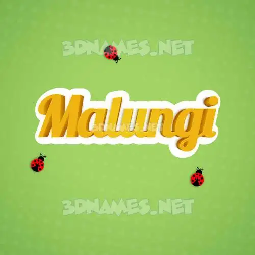 malungi in Ladybugs style - 3D name wallpaper