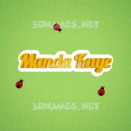 manda kaye in Ladybugs style - 3D name wallpaper manda kaye in Ladybugs style - 3D name wallpaper