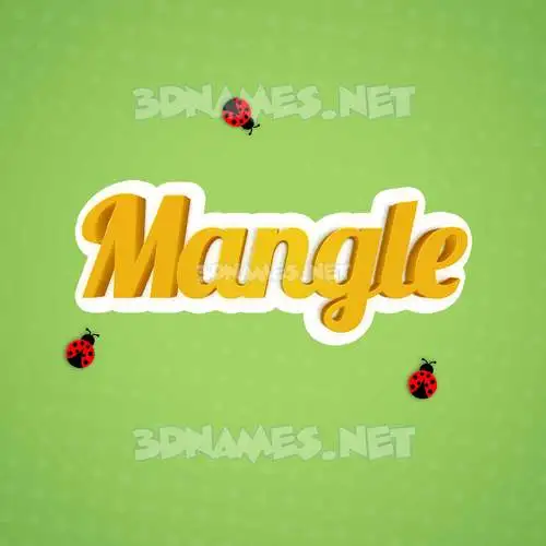 mangle in Ladybugs style - 3D name wallpaper mangle in Ladybugs style - 3D name wallpaper