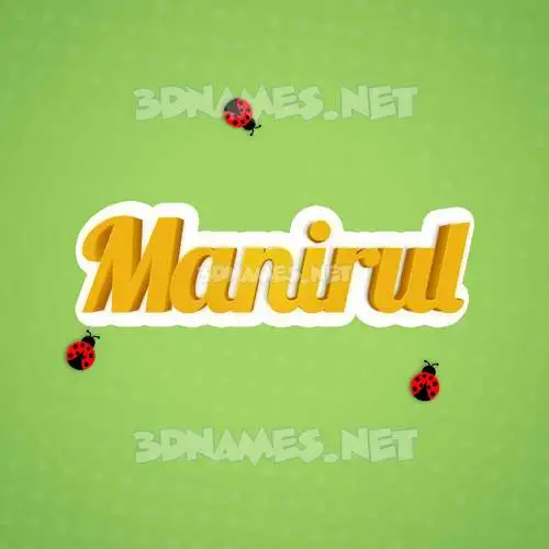 manirul in Ladybugs style - 3D name wallpaper manirul in Ladybugs style - 3D name wallpaper