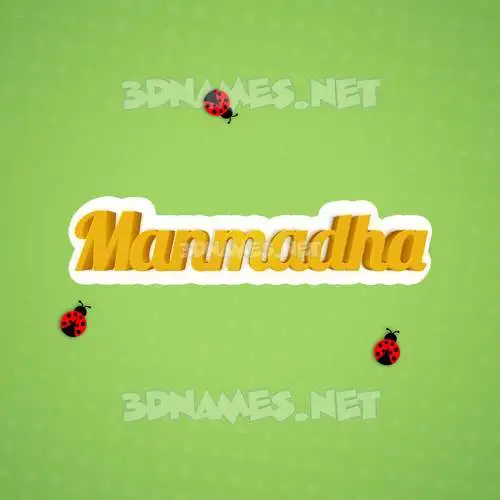 manmadha in Ladybugs style - 3D name wallpaper manmadha in Ladybugs style - 3D name wallpaper