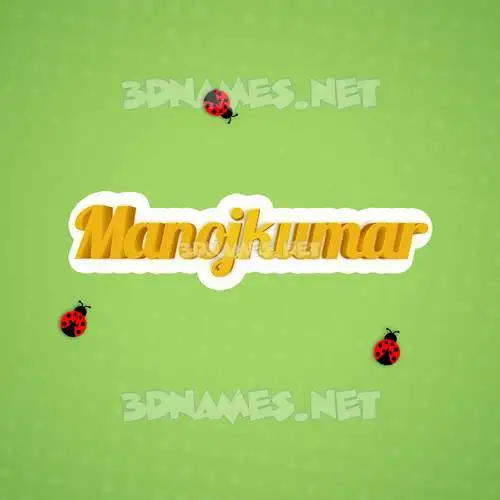 manojkumar in Ladybugs style - 3D name wallpaper manojkumar in Ladybugs style - 3D name wallpaper