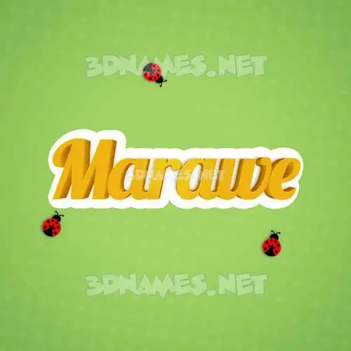 marawe in Ladybugs style - 3D name wallpaper marawe in Ladybugs style - 3D name wallpaper