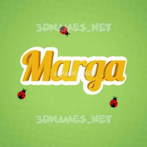 marga in Ladybugs style - 3D name wallpaper marga in Ladybugs style - 3D name wallpaper